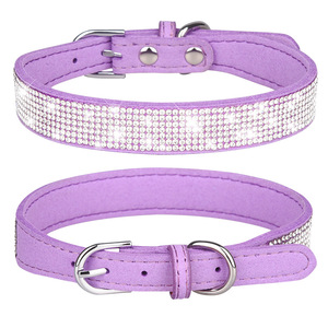 <span class=keywords><strong>Accessoires</strong></span> de luxe pour animaux de compagnie brillant strass réglable collier pour animaux de compagnie exquis collier de chien petit et moyen chien laisse - Product Image 4