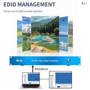 8K スプライシングプロセッサ 2X4 3X3 ビデオウォールコントローラー イマーシブ展示およびバーチャルプロダクションウォール向け Web RS232対応 - Product Image 4