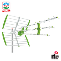 Hochwertige OEM/ODM Langstrecken 125KM Outdoor Digital DVBT2 ATSC ISDBT T-DAB DMB-T HDTV Antenne mit 5G Filter