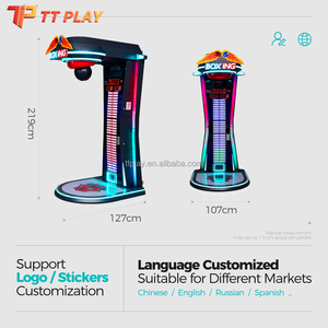 Máquina de Boxeo Arcade Operada con Monedas, Directo de Fábrica, con Polea Móvil y Cuerpo Metálico Resistente para Centros de Entretenimiento Interiores - Product Image 5