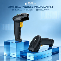 Escáner de Código de Barras Portátil Xincode 2D CMOS, Lector de Códigos de Barras Inalámbrico USB, Pistola Escaneadora de Códigos de Barras para Supermercado