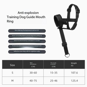 Accesorios para mascotas Doe, recién llegado, venta al por mayor, arnés ajustable para cabeza de perro, bozal de líder suave antitirón para entrenamiento y caminar - Product Image 6