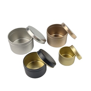 Hộp Thiếc Logo Theo Yêu Cầu Của Nhà Máy Hộp Thiếc Màu Đen Mờ Hộp Thiếc Nến Kim Loại Hộp Thiếc 2Oz 4Oz 6Oz 8Oz Cho Nến - Product Image 3