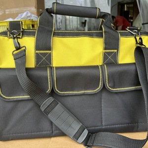 <b>Tool</b> Duffle Bag 200 Lb Capacity Waterproof Adjustable Strap 15-19 Pockets For <b>Carpenters</b> And Electricians - Product Image 2