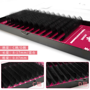 ขนตาปลอม Abonnie พรีเมียม ขนาด 0.05-0.10 มม. ความยาวผสม เกรดซาลอน แบบเส้นเดี่ยว - Product Image 5