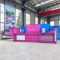 Machine de pressage horizontale hydraulique pour cartons usagés et vêtements, fabriquée en Chine