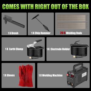 COROTC Nouvelle livraison directe depuis l'entrepôt américain Mini Stick ARC-200 Poste à souder <span class=keywords><strong>MMA</strong></span> 110V 120A Machine à souder portable Surcharge 4.5kW 60% AC - Product Image 6