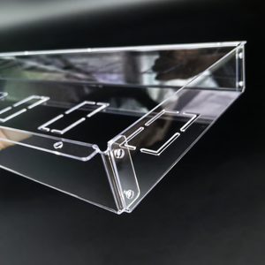 <span class=keywords><strong>Plaque</strong></span> de ventilation en <span class=keywords><strong>polycarbonate</strong></span> pour dissipation thermique, bouclier de gestion du flux d'air pour armoire électronique industrielle avec trous - Product Image 3
