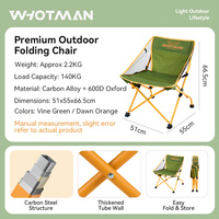 Chaise pliante Moon Chair résistante aux déchirures, respirante, avec côtés en mesh, assise de 65 cm de large, chaise de pêche avec poche de rangement