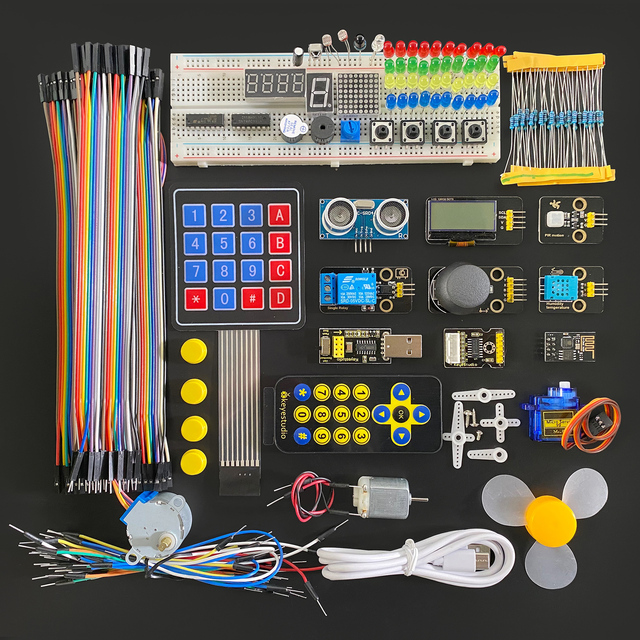 Keyestudio DIY Complete Starter Kit for Arduino (Without Plus Maun Board) Programming Learning Kit