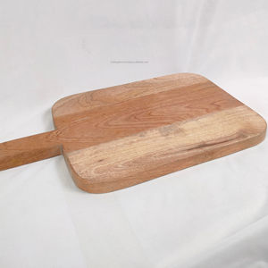 Planche à découper en bois de teck naturel, fruits, légumes, viande, bloc à découper, cuisine, fabriqué à la main en Inde au prix le plus bas - Product Image 1