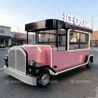 Magnifique camion de restauration rétro de haute qualité, camion de nourriture mobile électrique, certification CE, multifonctionnel, crème glacée, hot-dogs
