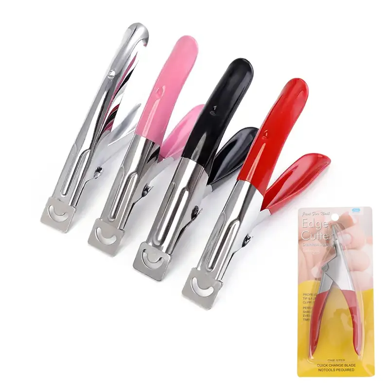 wholesale professional nail clippers stainless steel false nail edge clipper acrylic manicure tool nail clipper suppliers