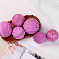 Vente en gros de pierre précieuse en cristal naturel guérison sculpture boule artisanale sphère de rubis rouge pour souvenir