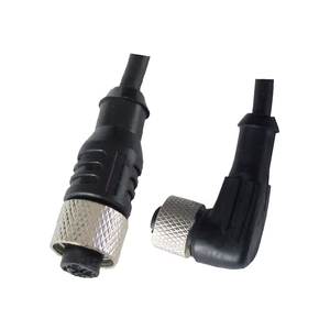 Connecteur de capteur de câble injecté étanche IP67 M12 3 broches 4 broches femelle mâle droit ou coudé à 90 degrés - Product Image 5