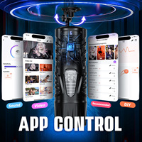 Digitaler Vollautomatischer Masturbator für Männer mit APP-Interaktion, Elektrischer Teleskop-Rotations-Penissimulator