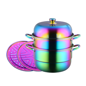 Pentola multifunzione a vapore a <span class=keywords><strong>3</strong></span> strati in acciaio inossidabile da 32cm pentola per la cottura degli alimenti - Product Image 1