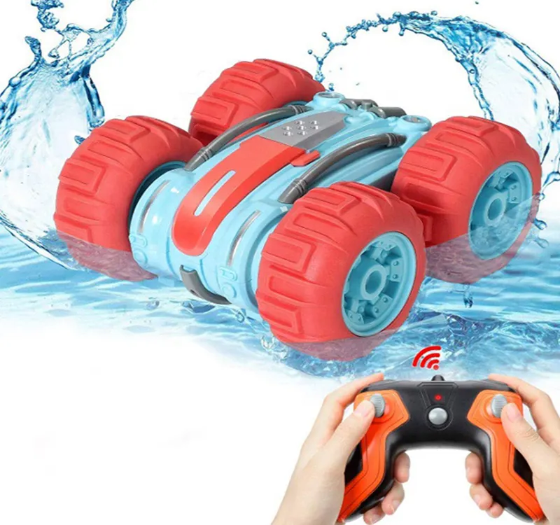 2.4G waterproof stunt rollover double side 4WD RC Car, Remote control toy car amphibious vehicle in water and land