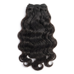Perte de cheveux humains remy gratuits. 100% non transformés vierges indiens remy assurent une extension de cheveux bruts ondulés de qualité. - Product Image 1