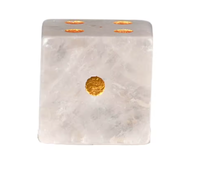 Vente en gros de dés polyédriques carrés en pierre naturelle faits à la main Maiteqi, coins arrondis, 16 mm, D6, pierres précieuses obsidienne aventurine, écologiques