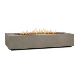 Pozo de fuego de gas rectangular de alta calidad, pozo de fuego de hormigón para patio trasero con muebles de jardín de vidrio de fuego - Product Image 4