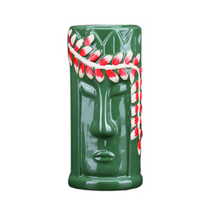 <span class=keywords><strong>Verre</strong></span> Tiki Hawaïen en Céramique Grande Tasse à Bière, Vin et Cocktails avec Design Original pour Fêtes Hawaïennes - Product Image 3