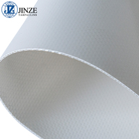 Bâche PVC blanche pour tentes événementielles, rouleau de 650gsm, 750gsm, 850gsm, enduite au couteau, occultante, ignifuge et imperméable