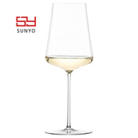 Verre à vin blanc artisanal de haute qualité, personnalisé, sans plomb, en cristal de luxe, à pied, ultra fin, ultra léger, réutilisable