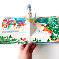 Yeni noel 3d pop up yatmadan hikaye kitabı çocuk noel hediyesi erkek kız oyunları kitap su yalıtım tasarımı