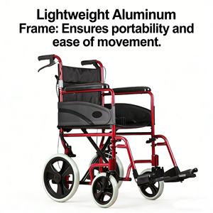 RAFU RF6001A手動車椅子フロント8 \ "リア12 \" PUタイヤ固定アームレスト取り外し可能レグスト折りたたみ可能バックレストダブルブレーキシート - Product Image 5