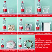Bolsas de joyería con bloqueo antideslustre Bolsas planas de plástico transparente a prueba de humedad para collares y piedras preciosas