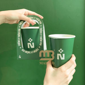 <span class=keywords><strong>Gobelet</strong></span> en papier écologique à emporter jetable double couche avec logo personnalisé, thé chaud et froid, café, <span class=keywords><strong>carton</strong></span>, avec porte-<span class=keywords><strong>gobelet</strong></span> unique - Product Image 4