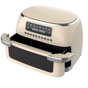 Nuova Friggitrice ad Aria da 10L con Doppio Cestello, Stile Retrò, Senza Olio, per Uso Familiare in Cucina - Product Image 2