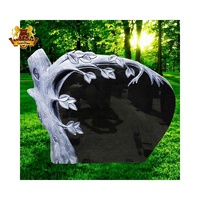 Pierre tombale moderne pierre tombale marbre pierre tombale Unique cimetière granit arbre noir pierre tombale et prix