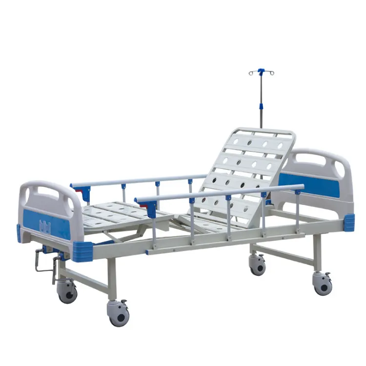2021ขายร้อนคู่มือทางการแพทย์โรงพยาบาลที่นอนคู่ Cranks Alluminium Siderail เตียงโรงพยาบาลโลหะสำหรับผู้ป่วย