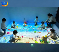 Système de projection interactive au sol, projection immersive sur le sable de la plage pour les enfants, établissement scolaire
