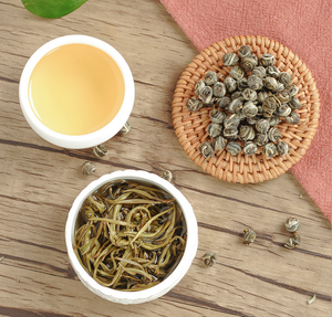 Boîte cadeau Herbes chinoises EU Standard Jasmine Green Dragon Tea Pearls Flower Tea Mo <span class=keywords><strong>Li</strong></span> Long Zhu Jasmine Flavor Green Dragon - Product Image 4