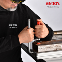Pince en F à queue d'aronde à vis rapide avec ouverture maximale de 300mm pour table MFT et système de rail de guidage (mesure en pouces)
