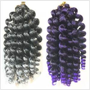 Trenza de pelo de ganchillo de 8 pulgadas, extensiones sintéticas onduladas por agua, pelo trenzado rizado, Marley, precio al por mayor - Product Image 6