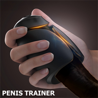 S-hande coq formation mâle masturbateur retarder l'éjaculation mâle choc électrique Vibration gland stimulateur Sex Toy pour hommes