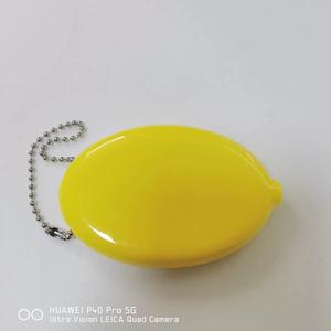 Individuelles Logo PVC Gummi Blanko Ovaler Münzbeutel mit Schlüsselanhänger für Taschen und Geschäftsförderung Geschenk-Münzbeutel - Product Image 5