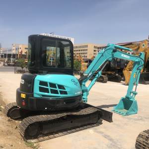 Mini excavatrice utilisée de KOBELCO SK55SR SK55 5.5T machines de stock prêtes bien entretenues de Chine originales de technologie du Japon d'heures basses - Product Image 2