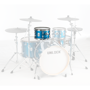 <span class=keywords><strong>Batterie</strong></span> électronique sans fil professionnelle UNLOCK CGL-TWO-GR Blue Pro de qualité studio avec peaux de caoutchouc en maille double couche et tambourin de luxe en peau de mouton - Product Image 5