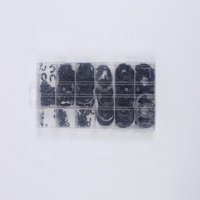 300-Piece E-Clip Assortment Kit Titanium Retaining Ring Circlip with Black Oxide Finish