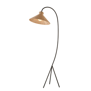 Rattan <b>Floor</b> Lamp Led Light Warm Three Color Home Living Room <b>Sofa</b> Chair Reading Light With Switch Control 5-10 Sqm Coverage - Product Image 5