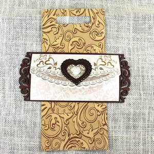 Coração bonito Forma Laser Cut De Madeira Cartões De Convite De Casamento personalizado aniversário convites menu cartões - Product Image 2