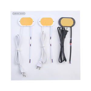 Shinechip Interrupteur de surface caché de haute qualité 60W AC 1A en cuivre et ABS avec panneau en <span class=keywords><strong>bois</strong></span>, capteur tactile et radar LED, 12V, lampe de meuble - Product Image 1