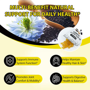 OEM minyak biji hitam Gummies 2% Thymoquinone suplemen minyak biji hitam untuk meningkatkan mobilitas sendi tingkat energi imitas - Product Image 5