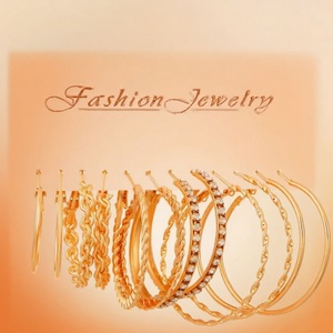 ต่างหูแฟชั่นชุบทอง 18K แบบหนา ดีไซน์โดดเด่น ขายส่ง เครื่องประดับสั่งทำ สแตนเลสสำหรับผู้หญิง - Product Image 2