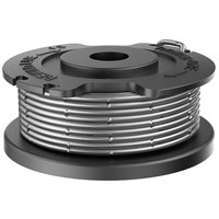 Bobine de fil pour débroussailleuse F016800385 F016800569, nylon 1,6 mm, 16 pi/4,9 m, fil fileté, adhésif sensible à la pression, noir, 26 g, garantie 1 an